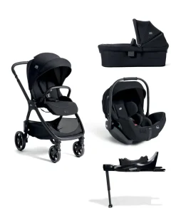 Joie Signature Valora Pushchair Bundle With Joie I-Level Pro Signature Car Seat & Base (4 Pieces) - Eclipse