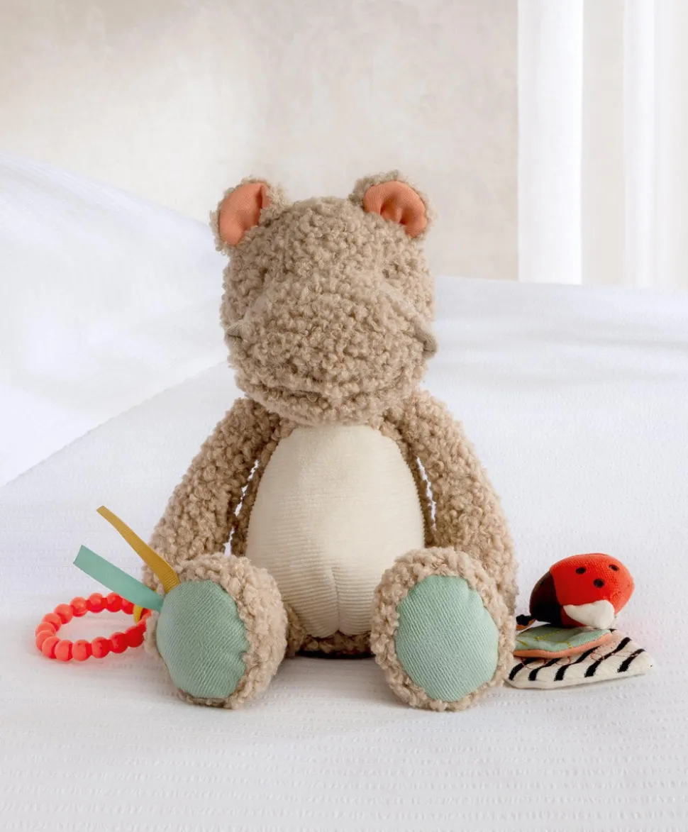 Knitted Blanket & Hippo Gift Box