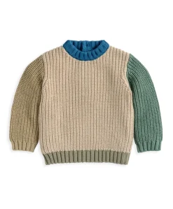 Knitted Colour Block Jumper