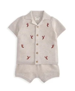 Knitted Lobster Shirt & Shorts