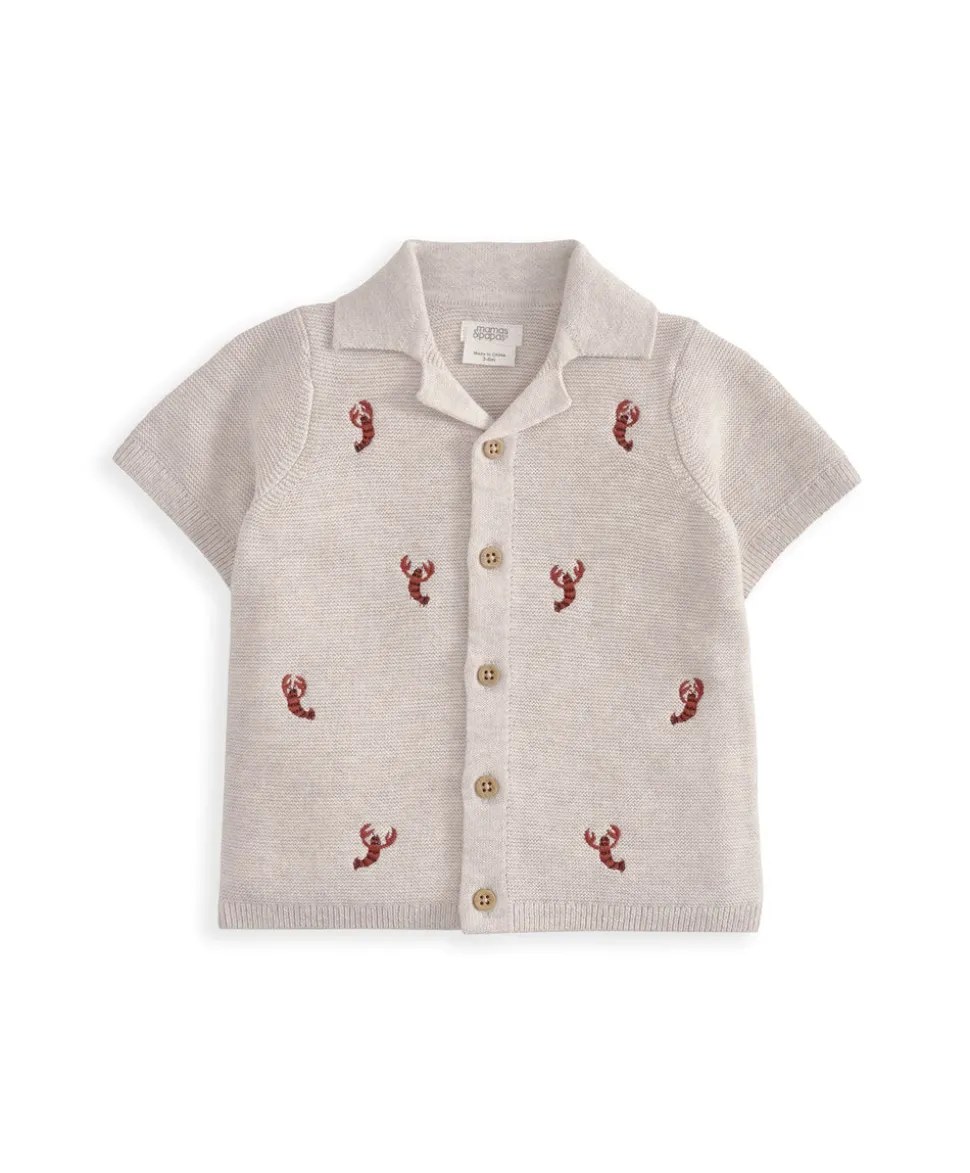 Knitted Lobster Shirt & Shorts