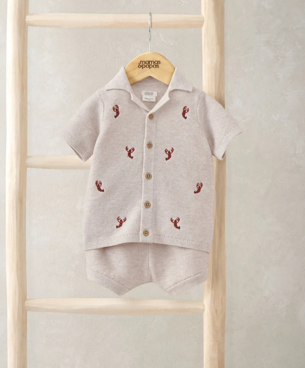 Knitted Lobster Shirt & Shorts