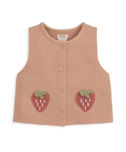 Knitted Waistcoat and Denim Trousers
