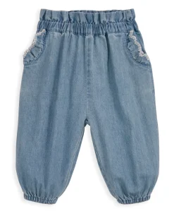 Knitted Waistcoat and Denim Trousers