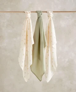 Large Muslin Squares (3 Pack) - Orchard