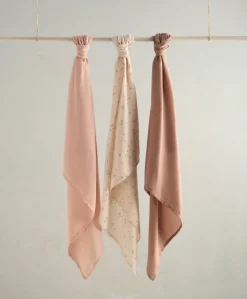 Large Muslin Squares (3 Pack) - Welcome to the World Wildflower