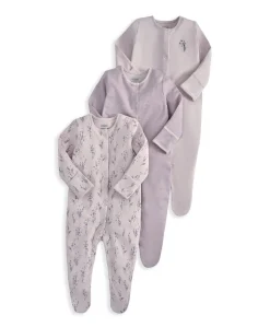 Lavendar Sleepsuits (Pack of 3)