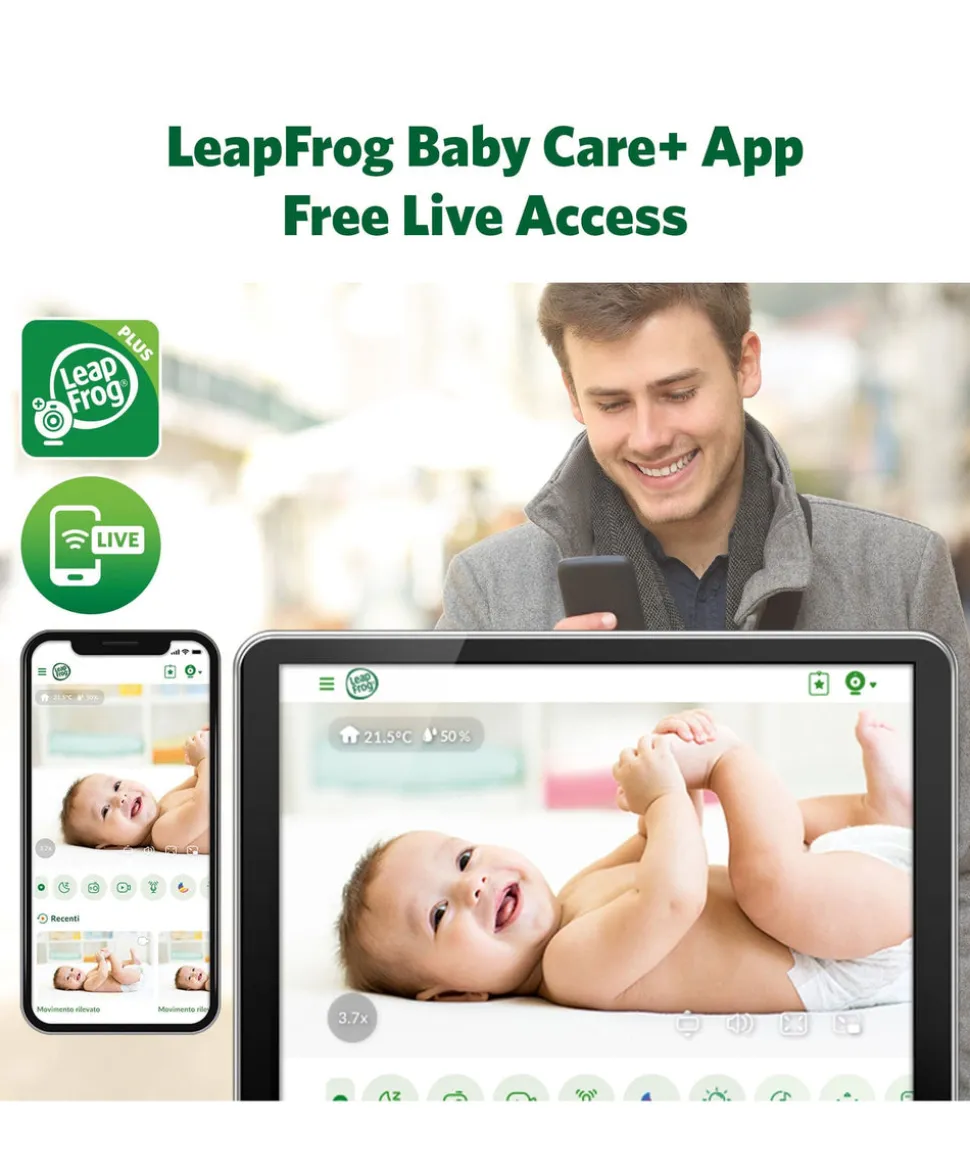 LeapFrog LF4915HD 5 Inch Wi-Fi Pan & Tilt Monitor & Floorstands