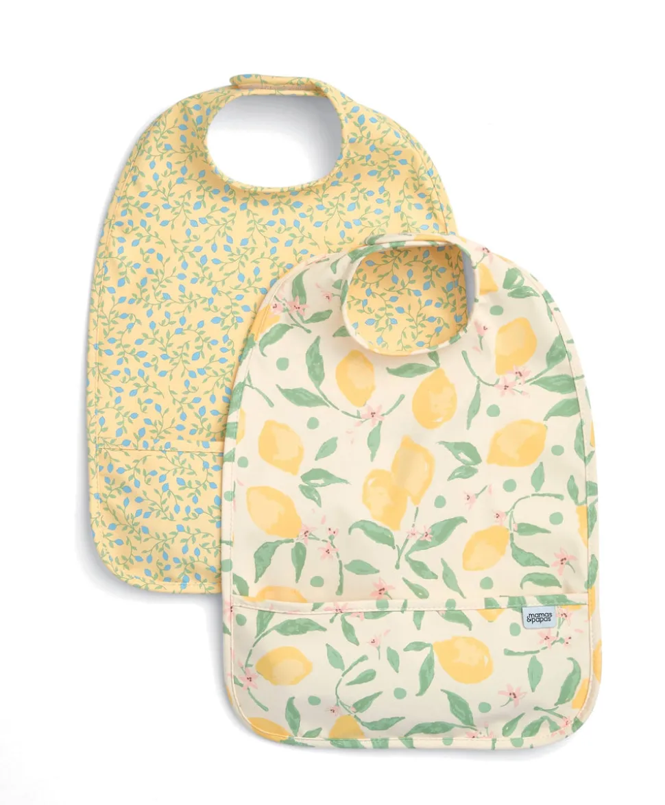 Lemon Meadow Scoop Bibs (Pack of 2)