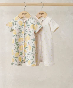 Lemon Rompers (Pack of 2)