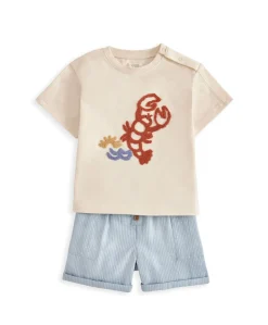 Lobster T-Shirt & Shorts Outfit Set