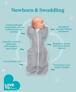Love to Dream Swaddle Up™ (2.5 Tog) - White Dreamer