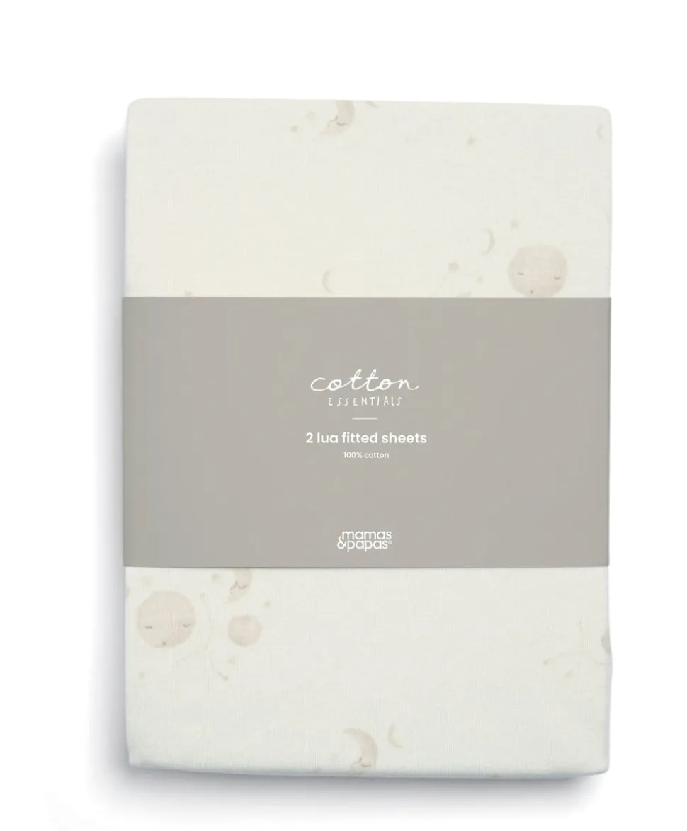 Lua Fitted Sheets (Pack of 2) - Cosmic Sky