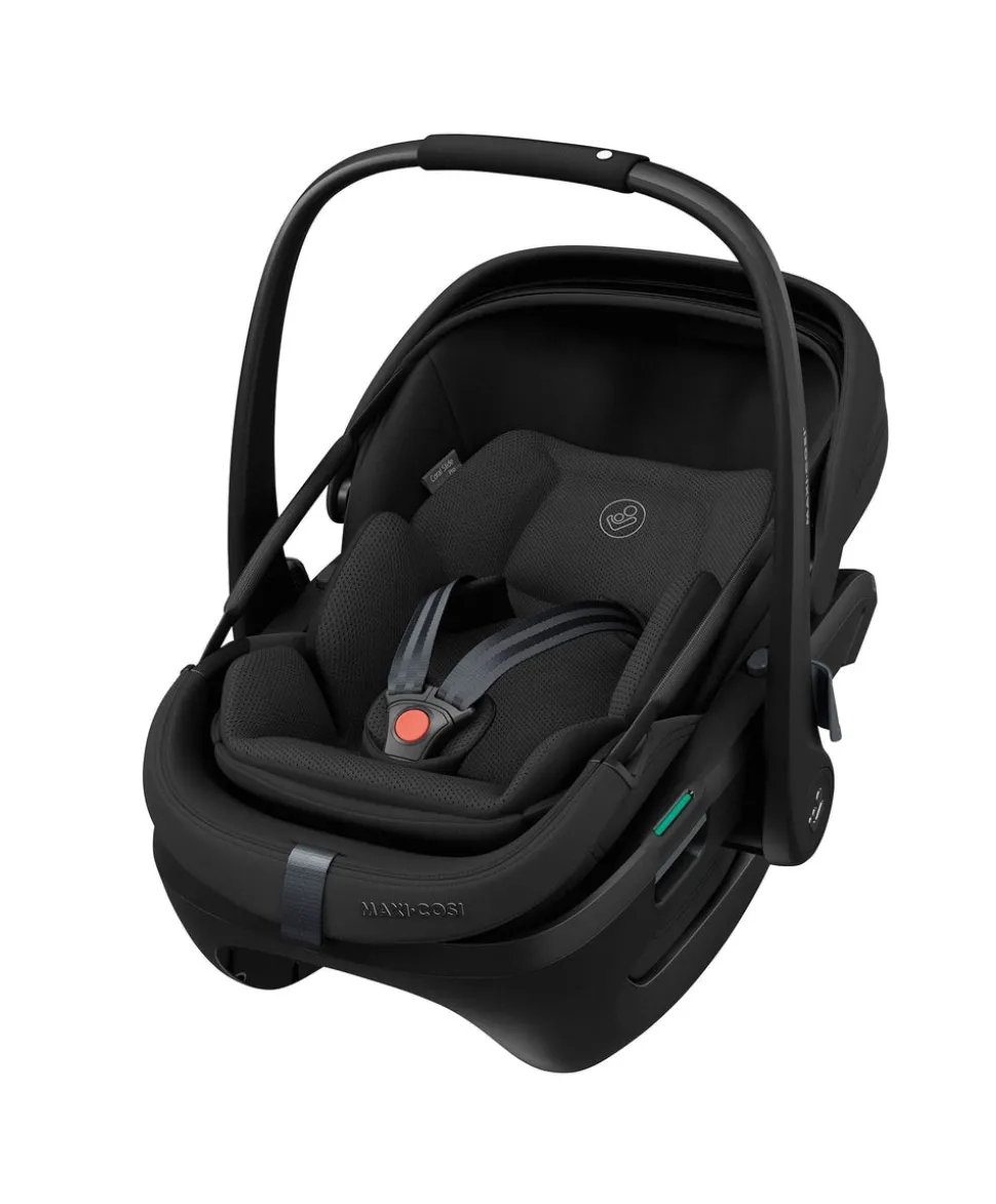 Maxi-Cosi Fame Cabin Pushchair Bundle with Maxi-Cosi Coral Slide Pro Car Seat & Base (5 Pieces) - Oynx Black
