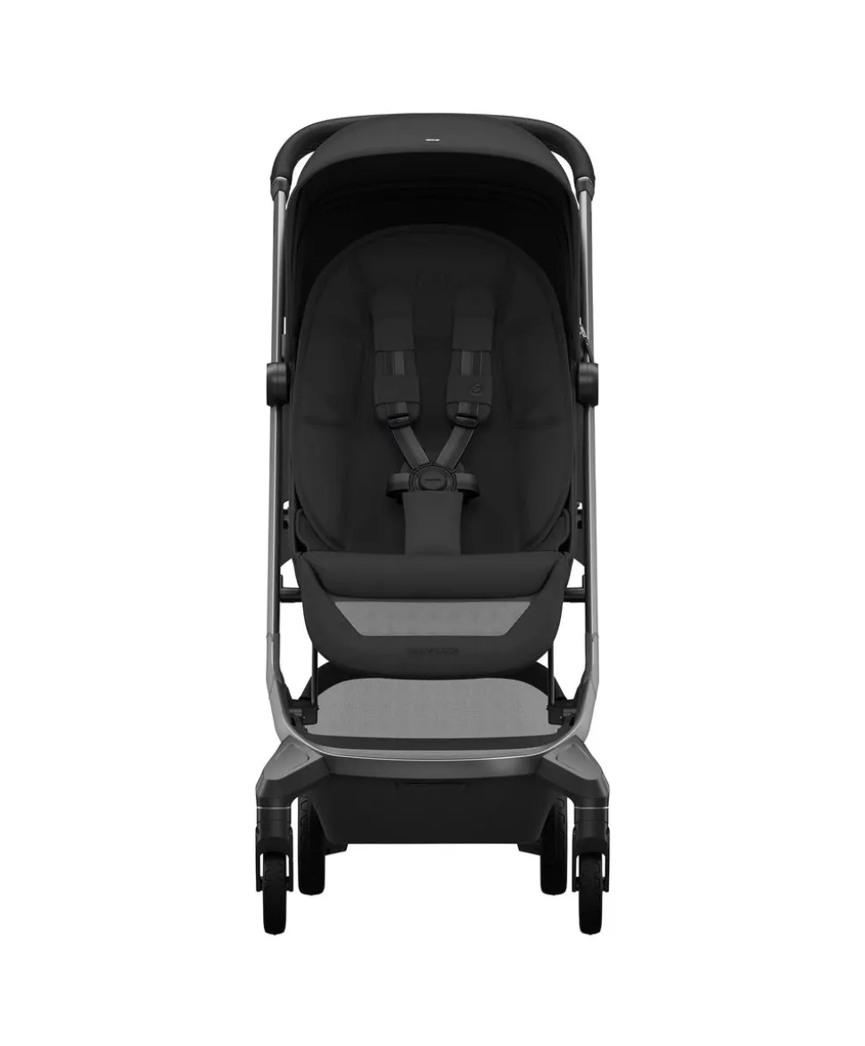 Maxi-Cosi Fame Cabin Pushchair Bundle with Maxi-Cosi Coral Slide Pro Car Seat & Base (5 Pieces) - Oynx Black
