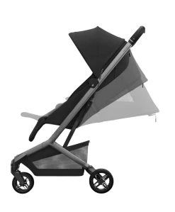 Maxi-Cosi Fame Cabin Pushchair With Carrycot & Raincover - Onyx Black