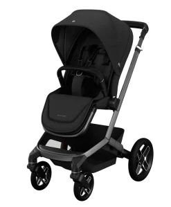 Maxi-Cosi Fame Premium Pushchair Bundle with Pebble 360 Pro 2 Car Seat & Base – Black with Black Wheels