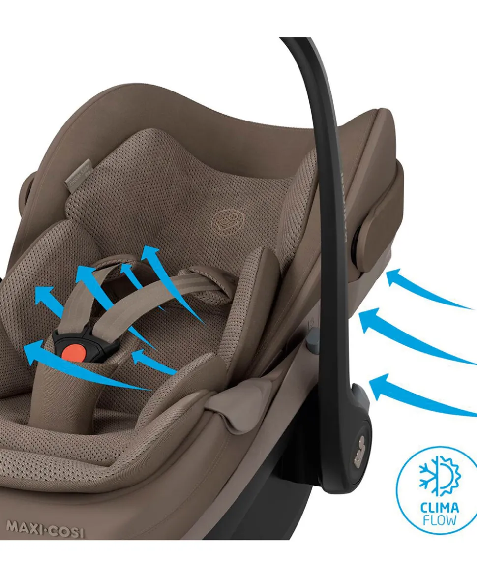 Maxi-Cosi Pebble Slide Pro Car Seat - Oak Truffle