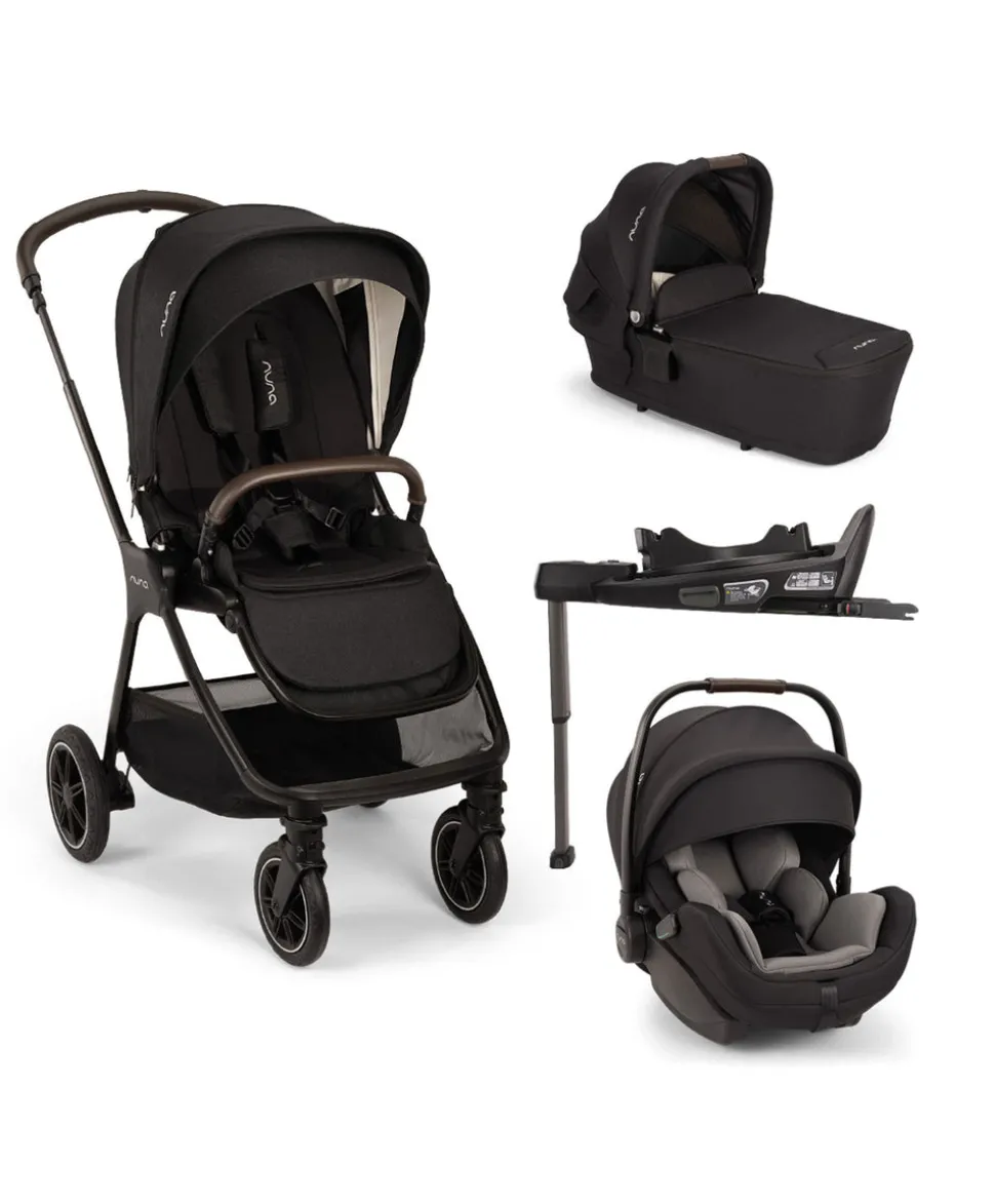 Nuna TRIV Next Pushchair with Arra Flex Car Seat & Base – Caviar