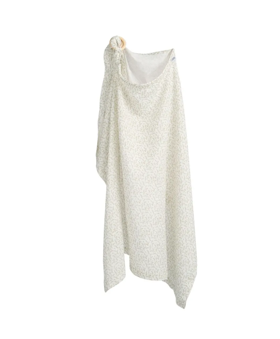 Nursing Cover - Muslin Leaf Print