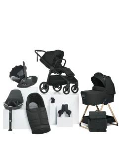 Ocarro 2 Complete Pushchair Bundle with Cybex Cloud T i-Size Rotating Baby Car Seat & Base - (9 Pieces) - Eclipse