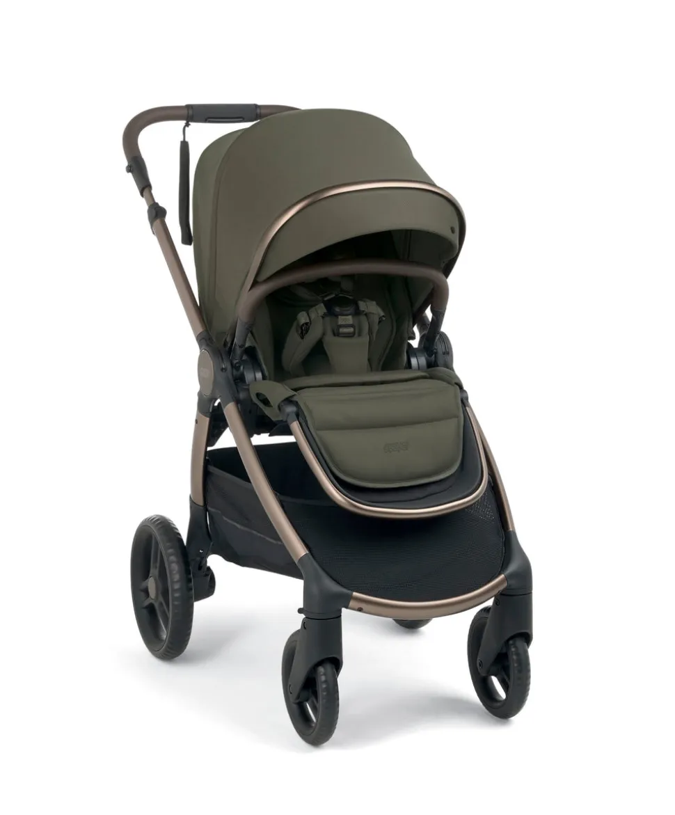 Ocarro 2 Complete Pushchair Bundle with Cybex Aton B2 i-Size Baby Car Seat (8 Pieces) – Evergreen