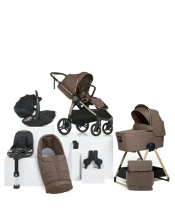 Ocarro 2 Complete Pushchair Bundle with Maxi-Cosi Pebble 360 Pro² Car Seat & Base (9 Pieces) - Crema