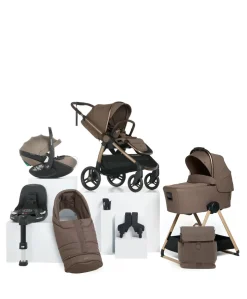 Ocarro 2 Complete Pushchair Bundle with Maxi-Cosi Pebble 360 Pro² Car Seat & Base (9 Pieces) - Crema