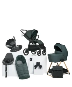 Ocarro 2 Complete Pushchair Bundle with Cybex Cloud T i-Size + Baby Car Seat (9 Pieces) - Teal