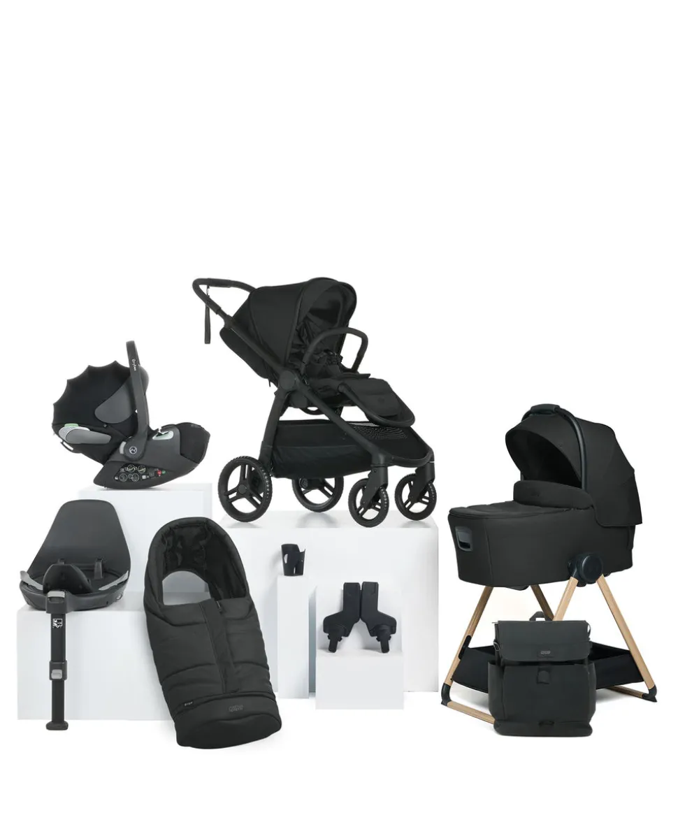 Ocarro 2 Complete Pushchair Bundle with Cybex Cloud T i-Size + Baby Car Seat & Base (9 Pieces) - Eclipse