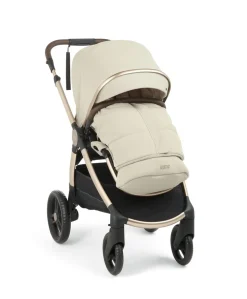 Ocarro 2 Complete Pushchair Bundle with Cybex Cloud T i-Size Rotating Baby Car Seat & Base - (9 Pieces) - Shell/Cozy Beige