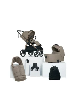 Ocarro 2 Essential Pushchair Bundle (6 Pieces) - Oatmeal