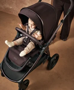 Ocarro 2 Pushchair Ultimate Newborn Bundle With Cybex Cloud T i-Size Rotating Baby Car Seat & Base (14 Pieces) - Americano