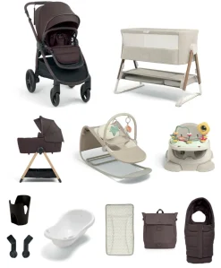 Ocarro 2 Pushchair Ultimate Newborn Bundle (12 Pieces) – Americano