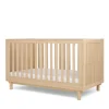 Oska Nursery Bundle With Lua Bedside Crib (6 Pieces) - Oak