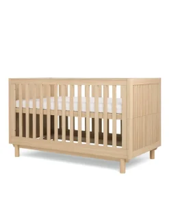 Oska Nursery Bundle With Lua Bedside Crib (6 Pieces) - Oak