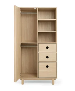 Oska 3 Piece Cotbed Range With Dresser Changer & Wardrobe - Oak