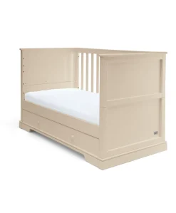Oxford Nursery Bundle With Lua Bedside Crib - Cashmere/Fawn