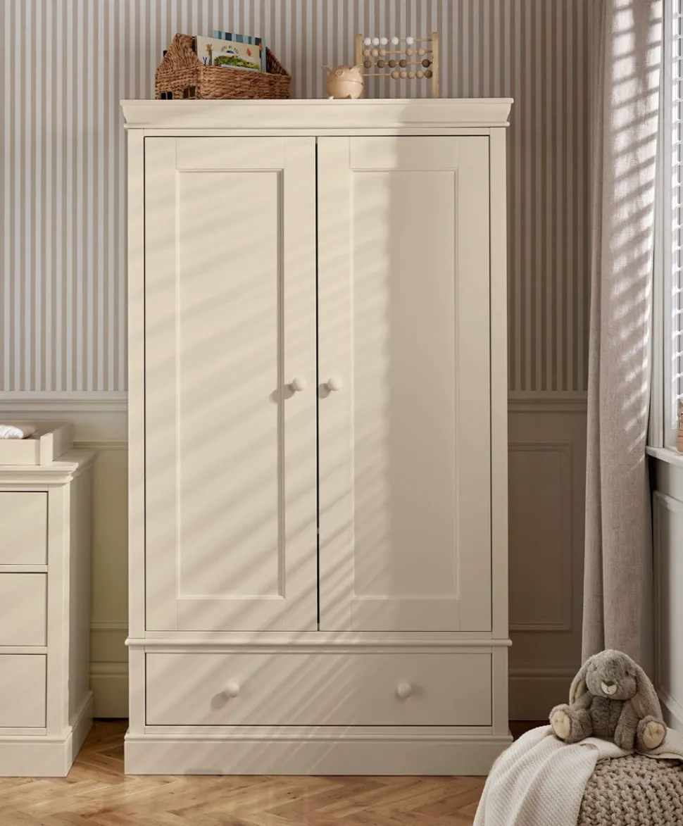 Oxford 3 Piece Cotbed Range with Dresser Changer & Wardrobe - Cashmere