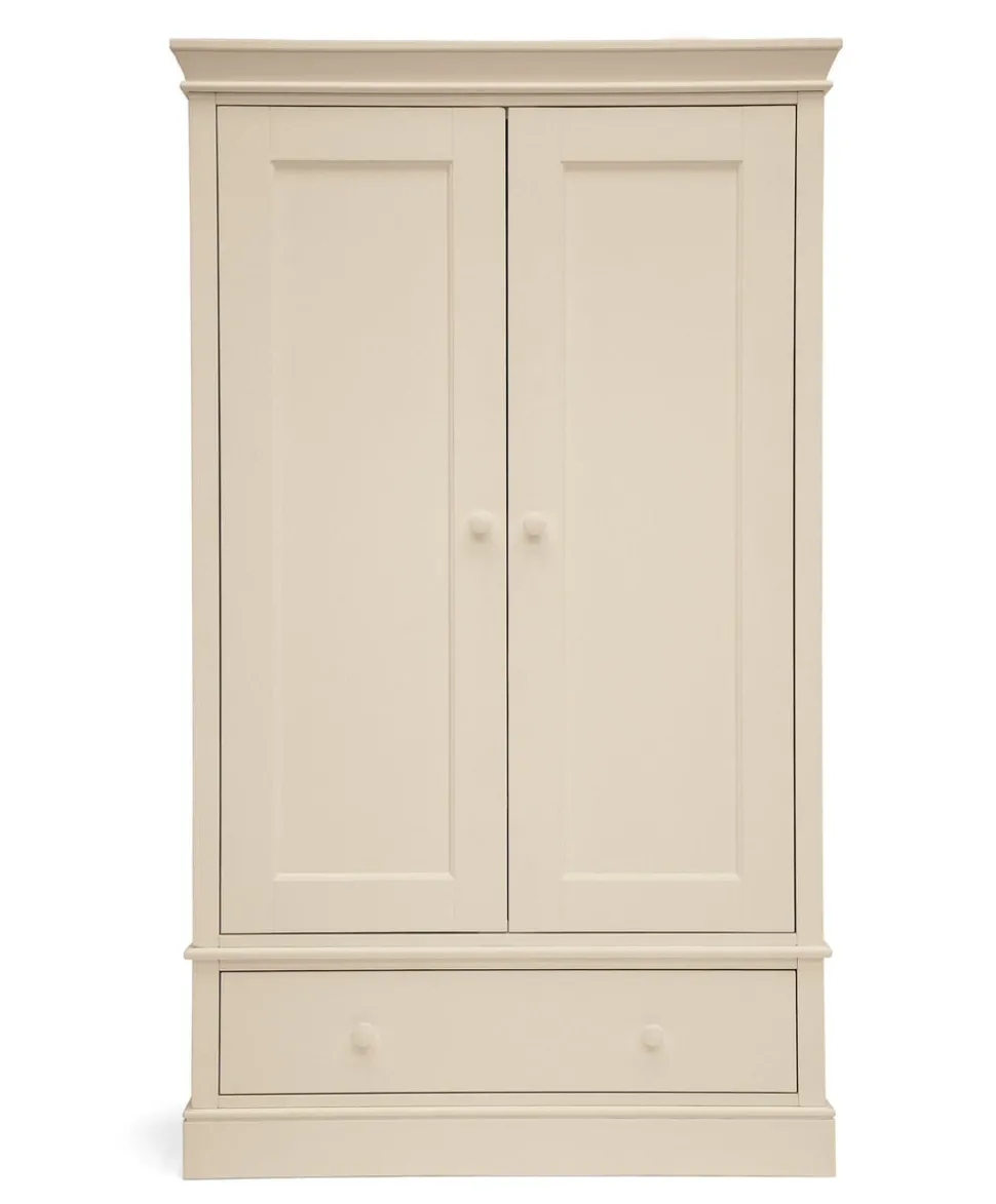 Oxford 3 Piece Cotbed Range with Dresser Changer & Wardrobe - Cashmere