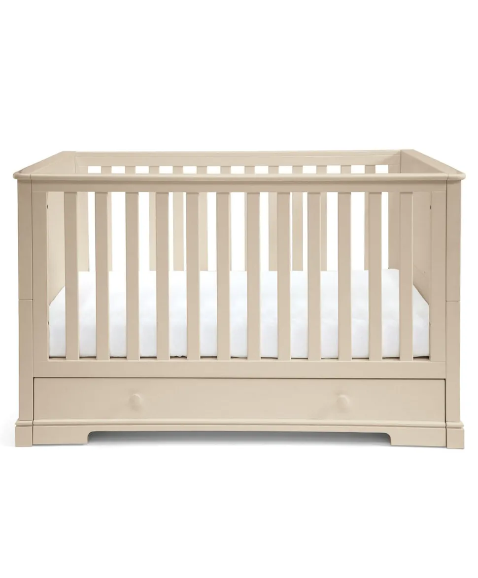 Oxford 3 Piece Cotbed Range with Dresser Changer & Wardrobe - Cashmere