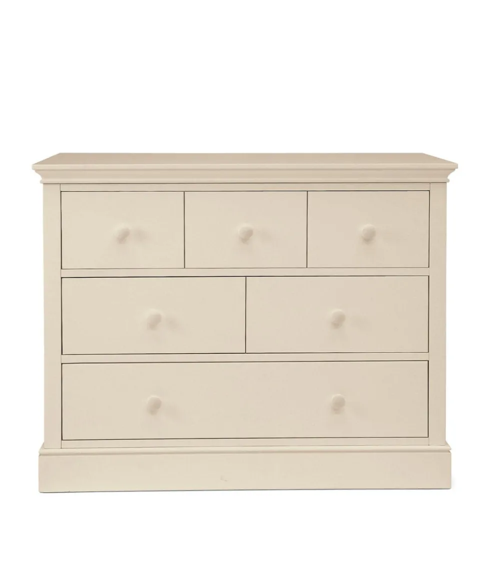 Oxford 3 Piece Cotbed Range with Dresser Changer & Wardrobe - Cashmere