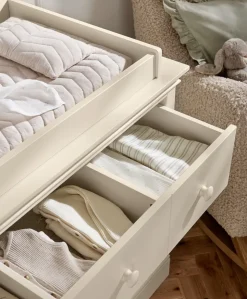 Oxford 2 Piece Cotbed Set with Dresser Changer - Cashmere