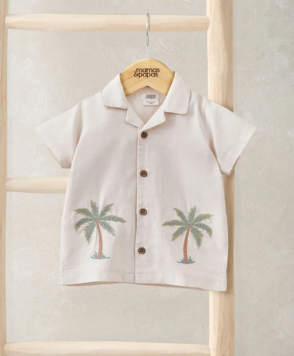 Palm Tree Linen Shirt