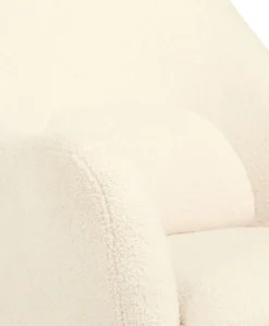 Penrose Nursing Chair & Stool - Off White Boucle