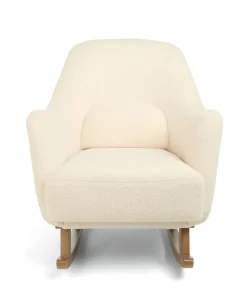 Penrose Nursing Chair & Stool - Off White Boucle