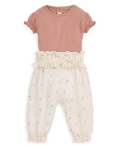 Peony Bodysuit & Trousers Outfit Set