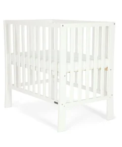 Petite Cot Bundle with Essential Airflow Fibre Mattress - Pure White