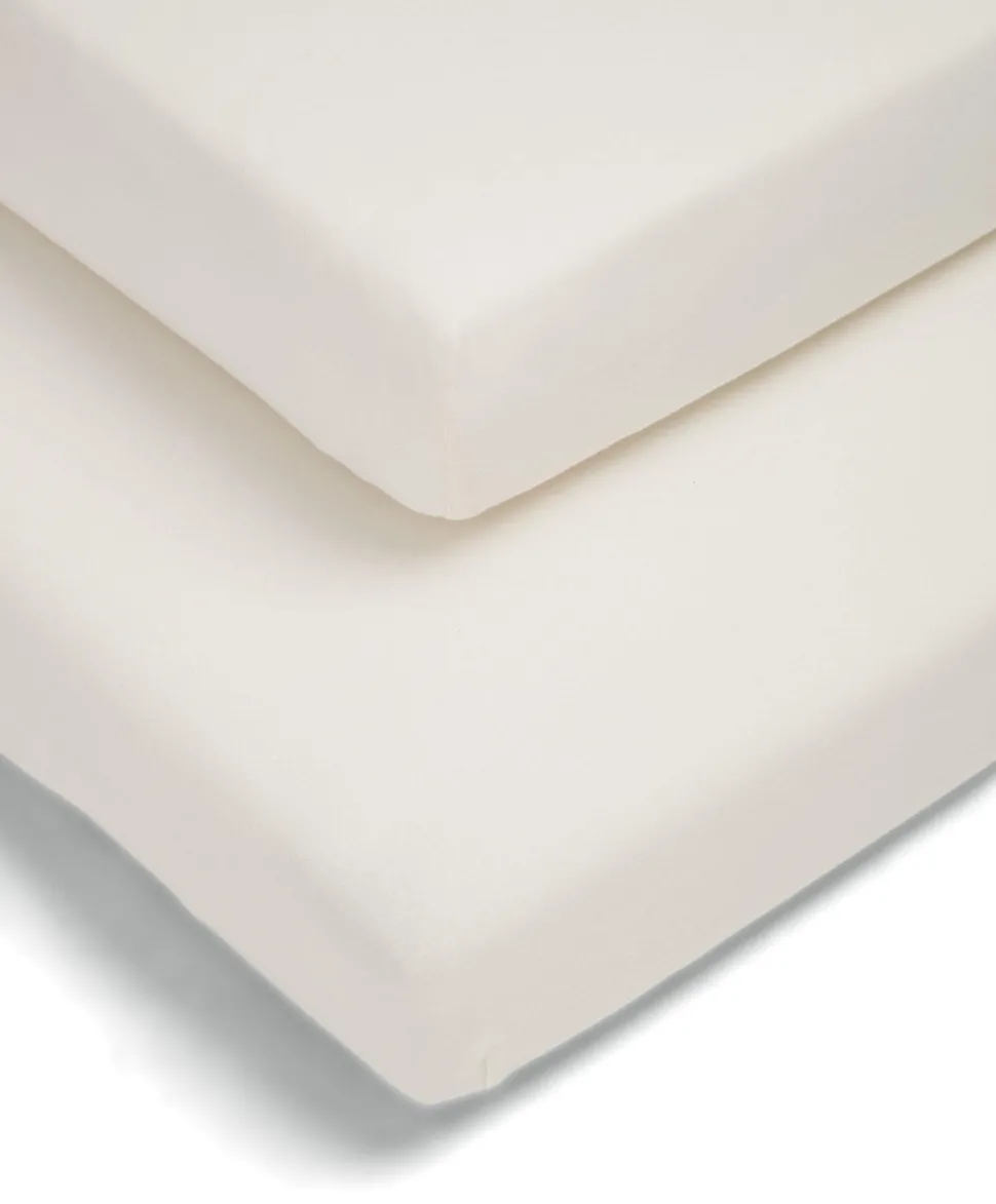 Petite Cot Fitted Sheets (2 Pack) – Cream