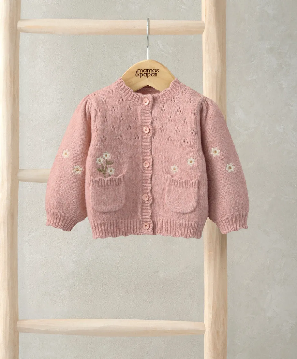 Pink Daisy Cardigan